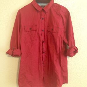 Red dress shirt